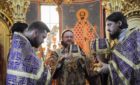 Архиепископ Боярский Феодосий совершил Литургию в день праздника Происхождения Честны́х Древ Животворящего Креста Господня