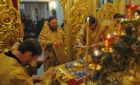 Архиепископ Боярский Феодосий в Новогоднюю ночь совершил Божественную литургию во Введенском Обыденном храме на Теремках