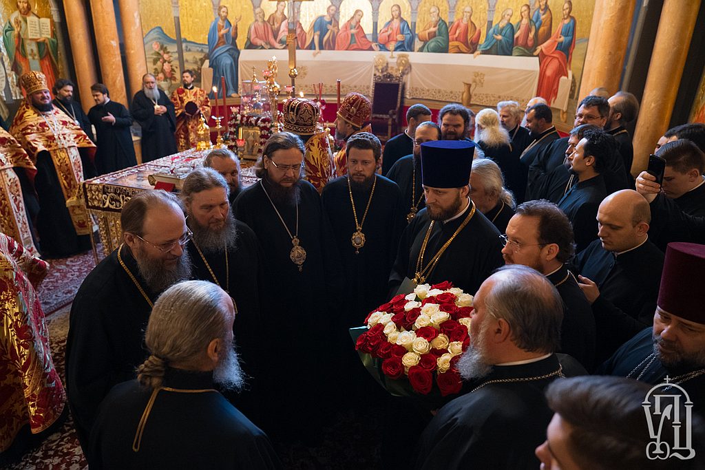 Архієпископ Феодосій взяв участь у привітанні Предстоятеля УПЦ з нагоди свята Пасхи