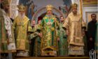 Напередодні дня пам’яті прп.Нестора Літописця архієпископ Феодосій співслужив Предстоятелю у Києво-Печерській Лаврі