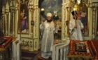 В Пасхальную ночь архиепископ Феодосий совершил праздничную заутреню и Божественную литургию